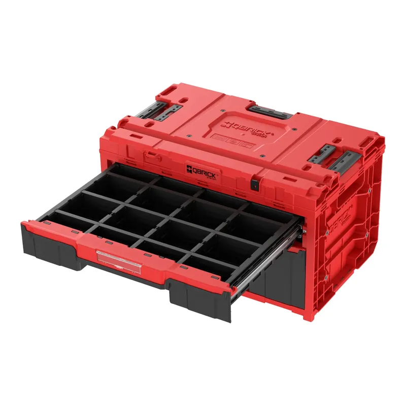 Direktkauf Qbrick System ONE Drawer 2 Plus Toolbox 2.0 Red Ultra HD modularer Werkzeugkasten 587 x 380 x 340 mm 9 l 20 l