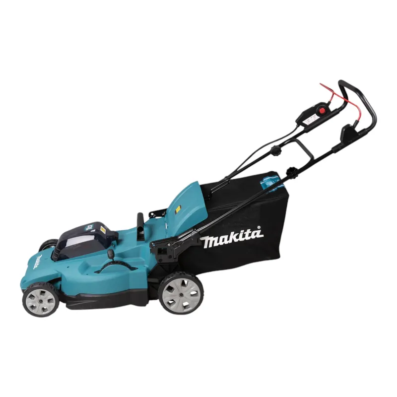 Makita DLM 538 PF4 Akku Rasenmäher 36 V ( 2x 18 V ) 530 mm + 4x Akku 3,0 Ah + Ladegerät Neue Kollektion
