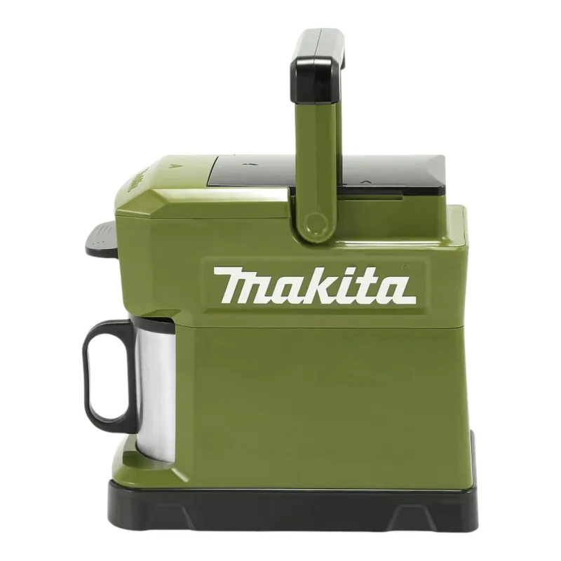 Schnäppchen Makita DCM 501 STO Akku Kaffeemaschine 12 V max. / 18 V Olive + 1x Akku 5,0 Ah + Ladegerät
