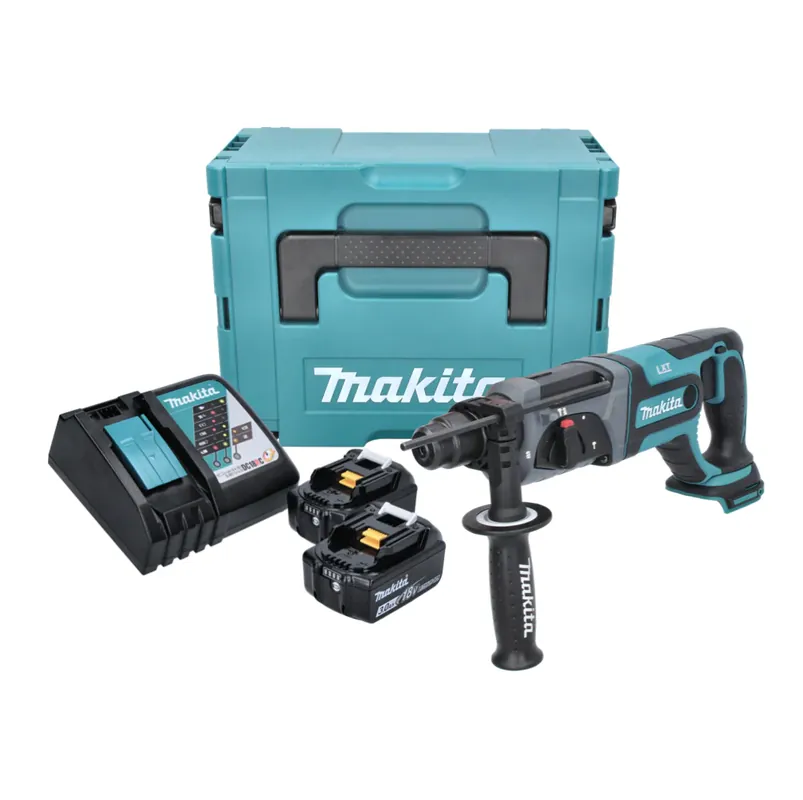 Heißes Angebot Makita DHR 241 RFJ Akku Bohrhammer 18 V 2,0 J SDS plus + 2x Akku 3,0 Ah + Ladegerät + Makpac