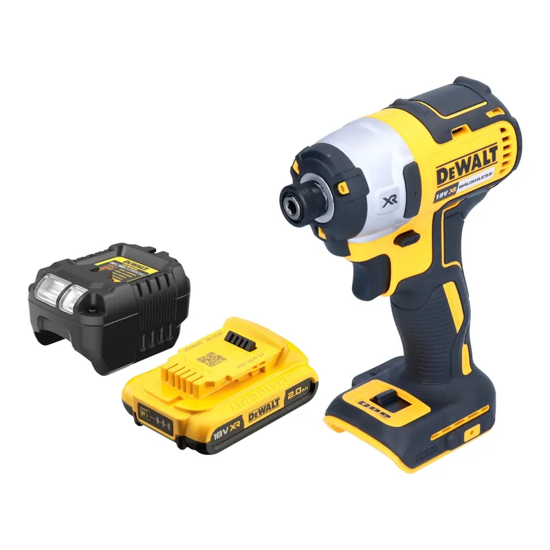 Mega-Angebot DeWalt DCF 887 D1 Akku Schlagschrauber 18 V 205 Nm 1/4" Brushless + 1x Akku 2,0 Ah + Ladegerät