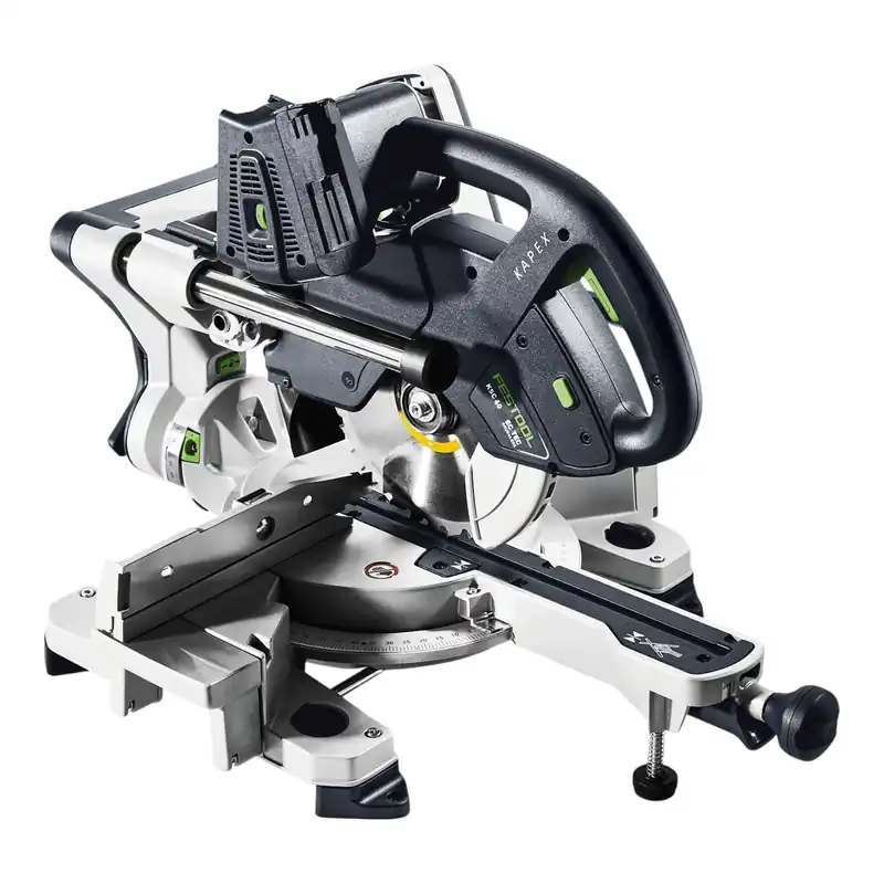 Festool KAPEX KSC 60 EB-Basic Akku Kapp Zugsäge 18 V / 36 V 216 mm Brushless + 2x Akku 4,0 Ah - ohne Ladegerät Zertifiziert