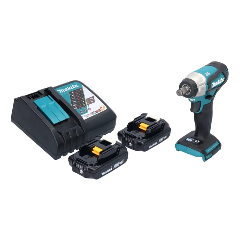 Makita DTW 181 RA Akku Schlagschrauber 18 V 210 Nm 1/2" Brushless + 2x Akku 2,0 Ah + Ladegerät Ausverkauf