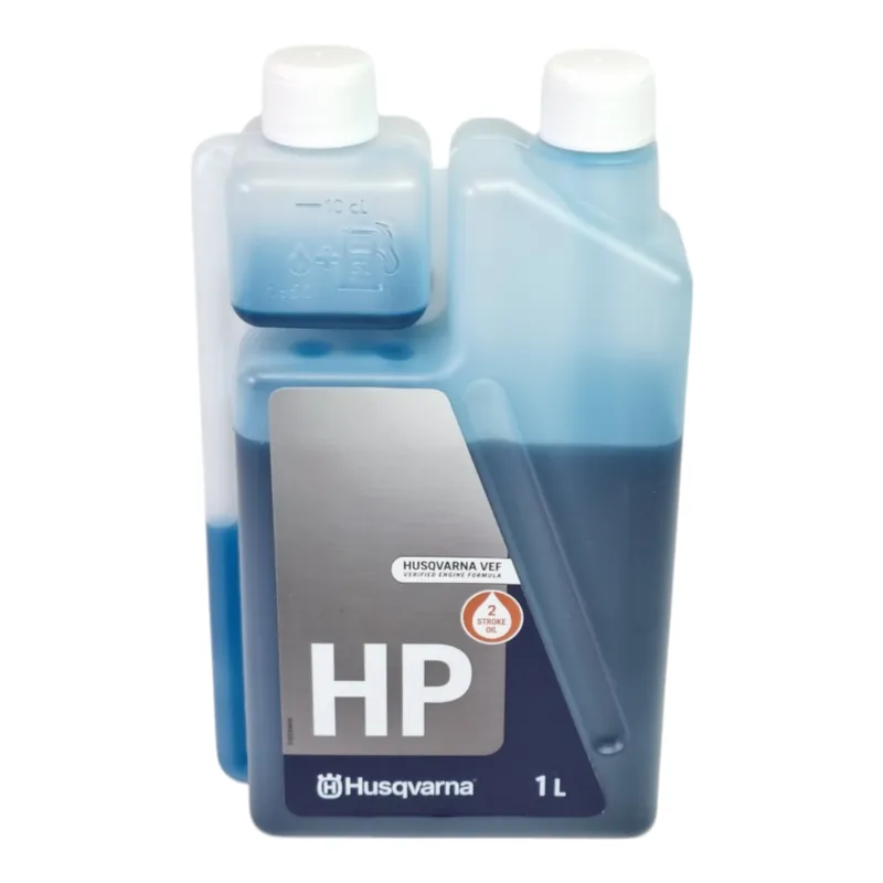 Husqvarna 5x HP Zweitakt Öl 1 Liter ( 5x 587808511 ) - 2 Stroke Oil - Verschleißverringerrung durch spezielle Additive Günstig