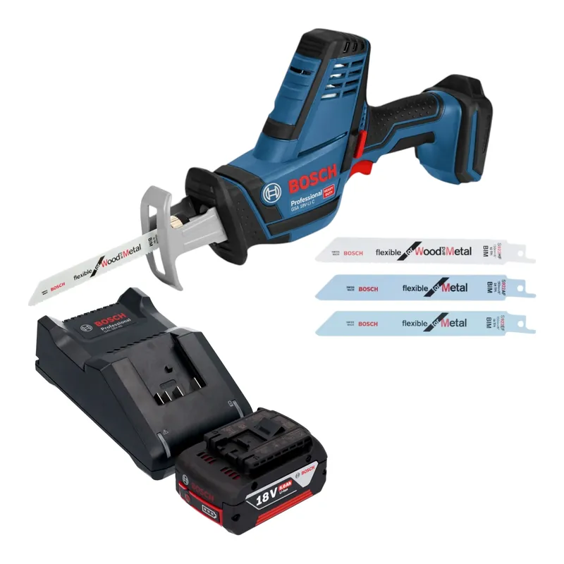 Bosch GSA 18V-LI C Professional Akku Reciprosäge Säbelsäge 18 V + 1x Akku 5,0 Ah + Ladegerät Neue Kollektion