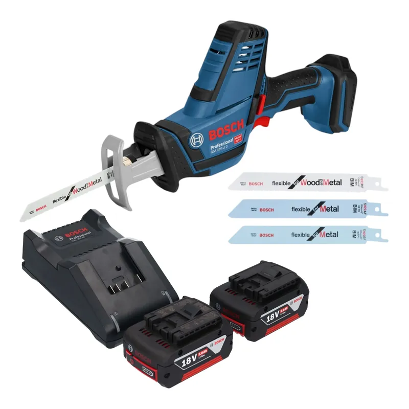 Bosch GSA 18V-LI C Professional Akku Reciprosäge Säbelsäge 18 V + 2x Akku 5,0 Ah + Ladegerät Direktkauf