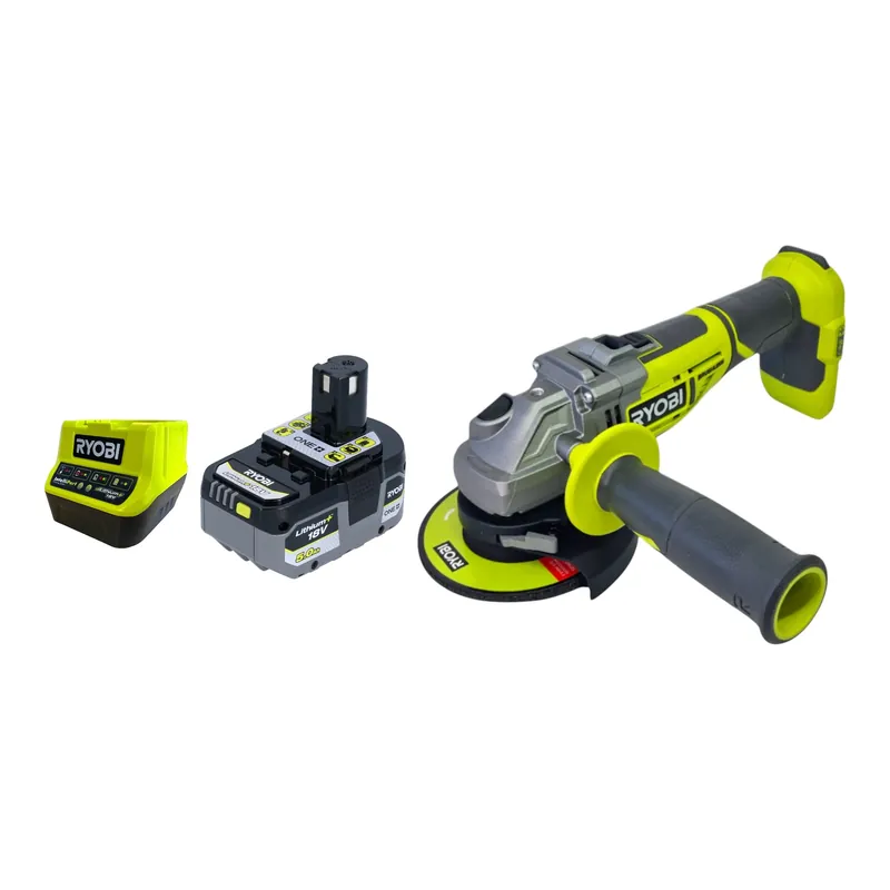 Preisreduziert RYOBI R18AG7-0 Akku Winkelschleifer 18 V 125 mm Brushless + 1x Akku 5,0 Ah + Ladegerät