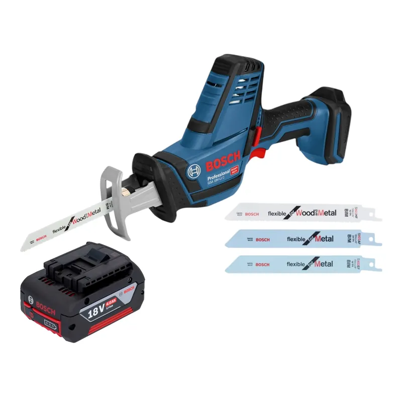 Günstig Bosch GSA 18V-LI C Professional Akku Reciprosäge Säbelsäge 18 V + 1x Akku 4,0 Ah - ohne Ladegerät