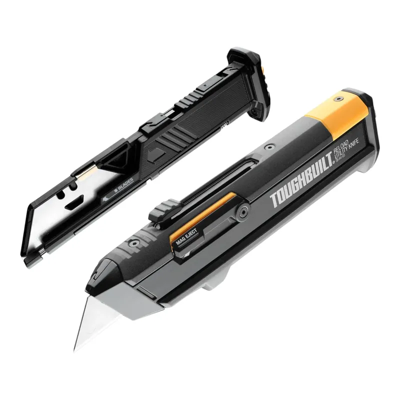 Toughbuilt TB-H4S2-03 Cuttermesser + 2x Klingenmagazin + 10x Ersatzklinge Markenware