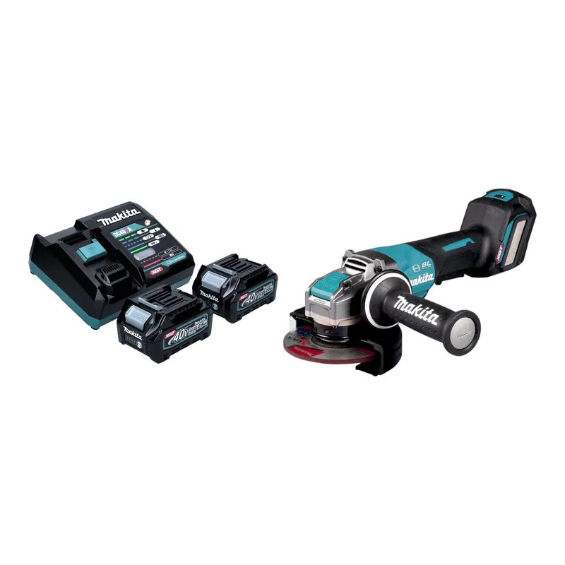 Makita GA 044 GD201 Akku Winkelschleifer 40 V max. 125 mm X-LOCK Brushless + 2x Akku 2,5 Ah + Ladegerät Top-Preis