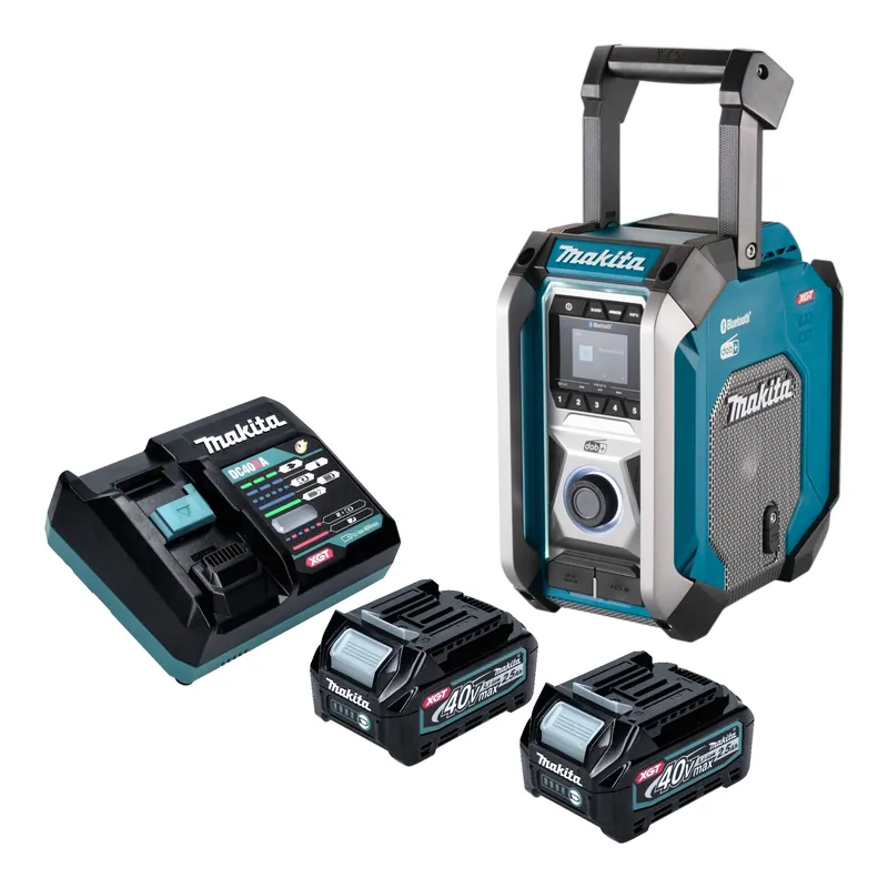 Makita MR 007 GD201 Akku Baustellenradio 12 - 40 V max. Bluetooth DAB+ USB + 2x Akku 2,5 Ah + Ladegerät Saisonangebot