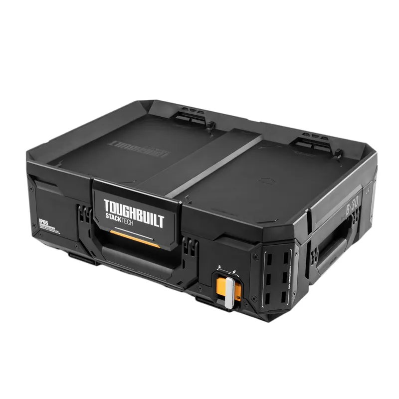Jetzt Kaufen Toughbuilt STACKTECH TB-B1-B-30 Werkzeugkiste Box 53 x 40 x 18 cm IP65 + 2x Inlay mit Deckel + 2x Inlay + 4x Trennwand