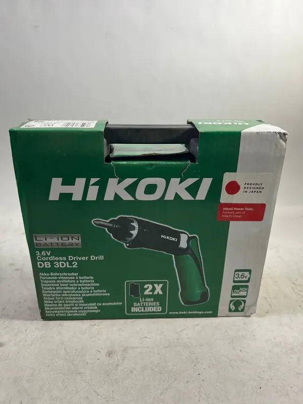 HiKOKI Werkzeug - 3,6V Akkuschrauber, 2x 1,5 Ah Li-Ion Akku, Ladegerät DB3DL2WCZ - Neuwertig Top-Angebot