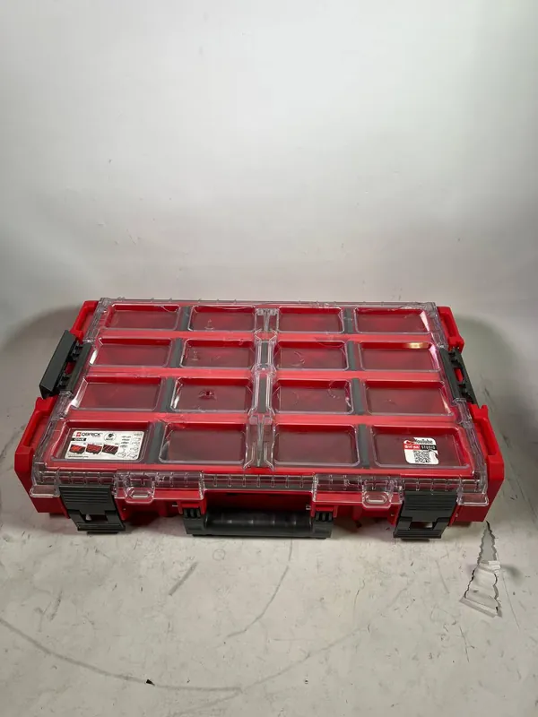 Qbrick System ONE Organiser XL 2.0 Long Bin RED ULTRA HD Custom - Beschädigt Zertifiziert