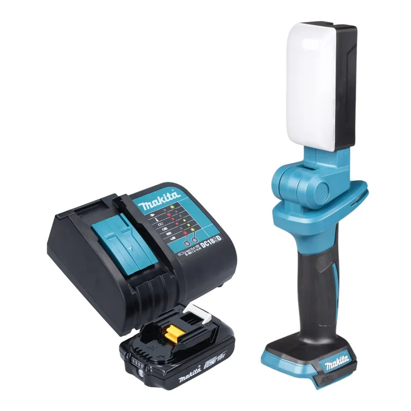 Makita DML 816 SA1X Akku Arbeitsleuchte 18 V 500 lm LED + 1x Akku 2,0 Ah + Ladegerät Markenware