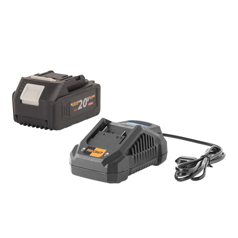 Procraft Starter Set 20 V 20/4A Schnell Ladegerät + 1x 20/4 Akku 4,0 Ah Preis Gesenkt