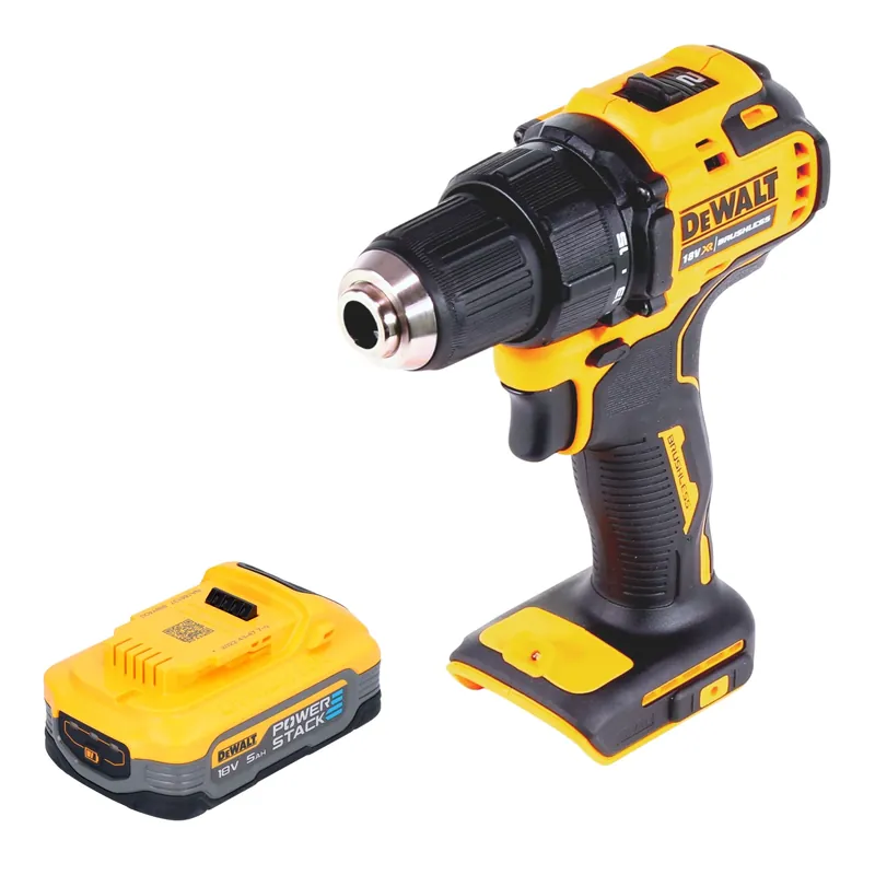 DeWalt DCD 708 N Akku Bohrschrauber 18 V 65 Nm Brushless + 1x Powerstack Akku 5,0 Ah - ohne Ladegerät Garantierte Lieferung