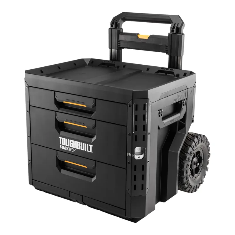 Letzte Chance Toughbuilt STACKTECH rollbare Werkzeug Box abschliessbar mit 3 Schubladen ( TB-B1-D-R93 )