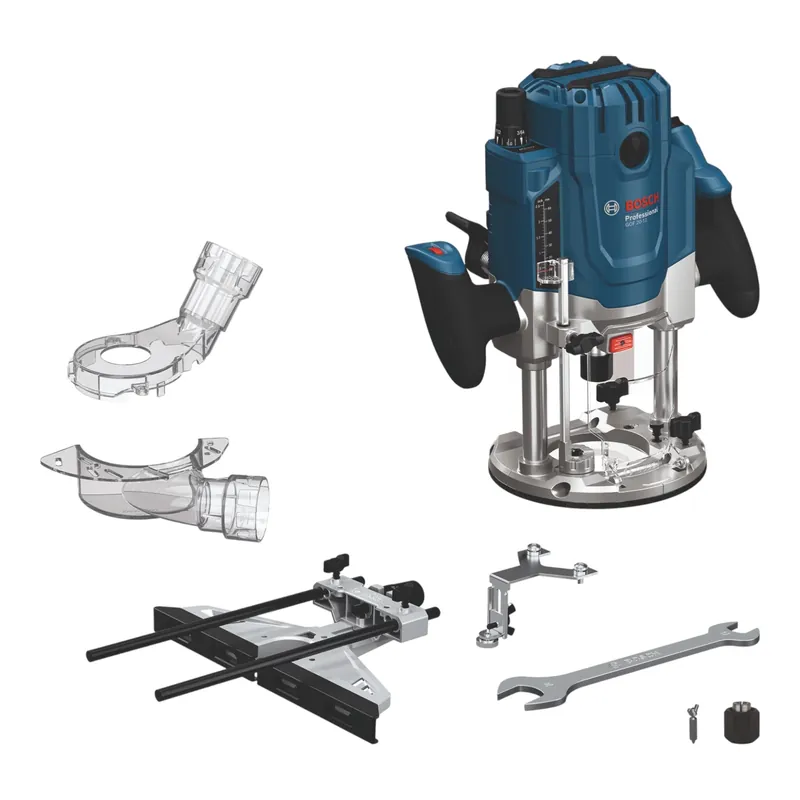 Heißes Angebot Bosch GOF 20-12 Oberfräse 2000 Watt 8 / 12 mm ( 0601627220 ) + Zubehör