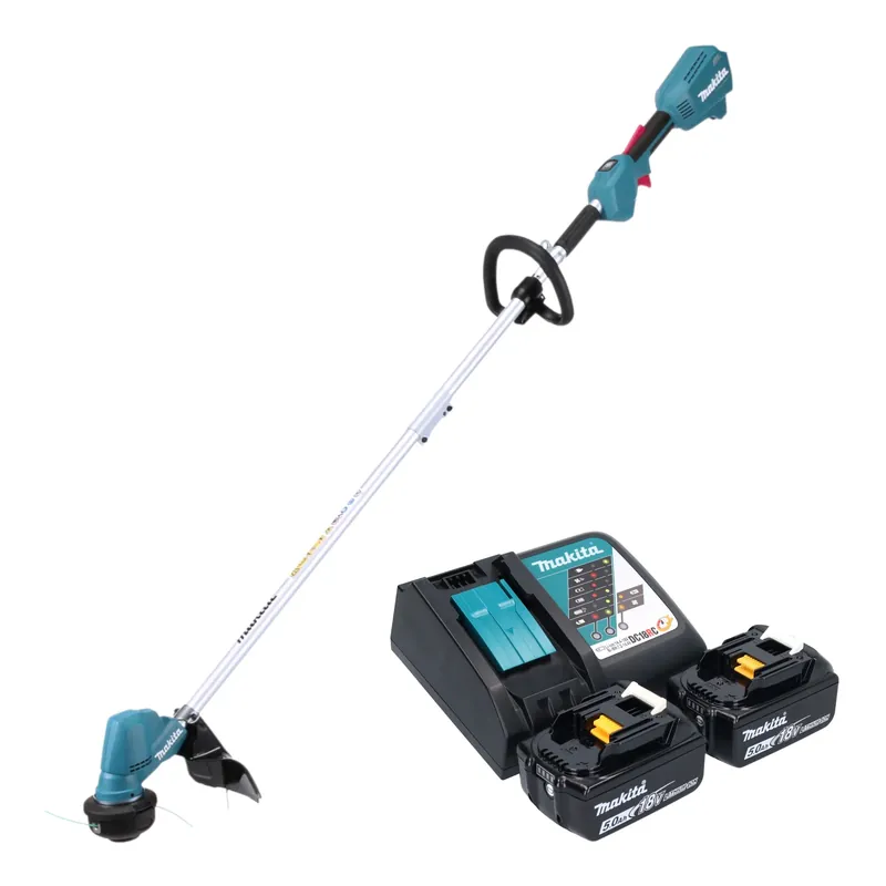 Makita DUR 192 LRT Akku Rasentrimmer 18 V 300 mm Brushless + 2x Akku 5,0 Ah + Ladegerät Neuheit