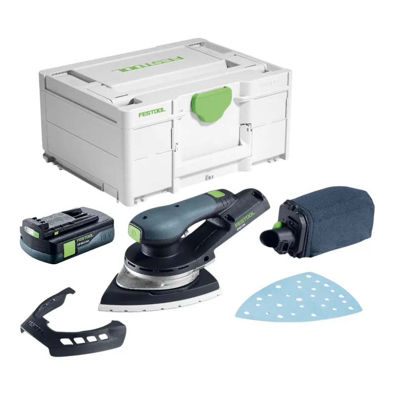 Sofort Bestellen Festool DTSC 200-Basic Akku Deltaschleifer 18 V 145 x 195 mm Brushless + 1x Akku 3,0 Ah + Systainer - ohne Ladegerät