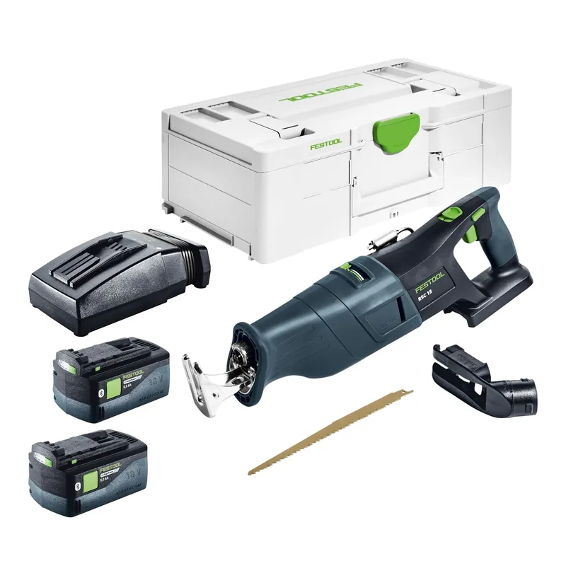 Angebot Festool RSC 18 EB-Basic Akku Säbelsäge 18 V Brushless + 2x Akku 5,0 Ah + Ladegerät + Systainer