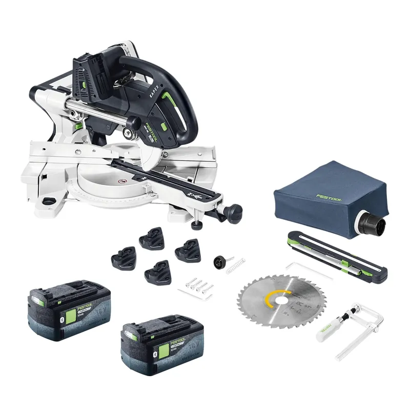 Top-Angebot Festool KAPEX KSC 60 EB-Basic Akku Kapp Zugsäge 18 V / 36 V 216 mm Brushless + 2x Akku 5,0 Ah - ohne Ladegerät