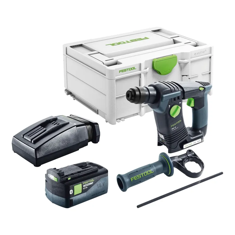 Festool BHC 18-Basic Akku Bohrhammer 18 V 1,8 J SDS Plus Brushless + 1x Akku 5,0 Ah + Ladegerät + Systainer Top-Seller