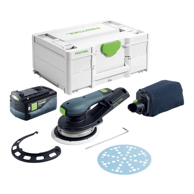 Festool ETSC 2 150-Basic Akku Exzenterschleifer 18 V 150 mm Brushless + 1x Akku 5,0 Ah + Systainer - ohne Ladegerät Begrenztes Angebot