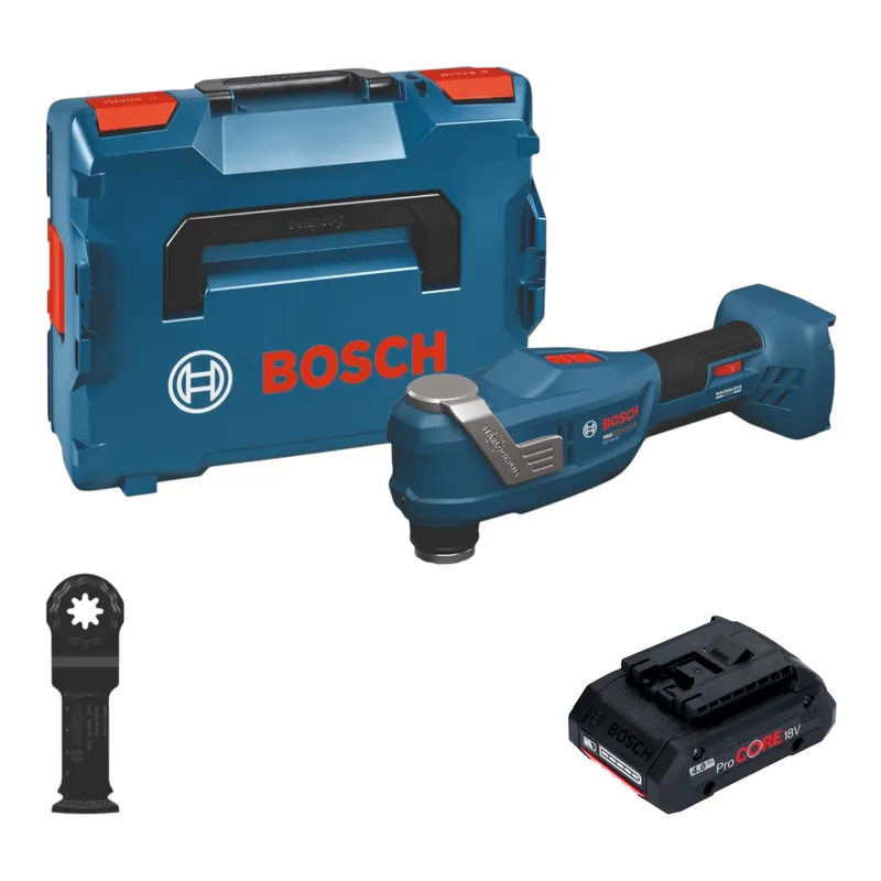 Sonderaktion Bosch GOP 18V-30 Akku Multifunktionswerkzeug 18 V Starlock Plus Brushless + 1x ProCORE Akku 4,0 Ah + L-Boxx - ohne Ladegerät