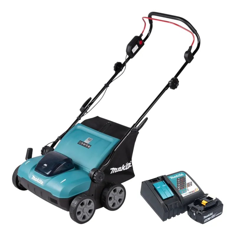 Makita DUV 320 RG Akku Vertikutierer 18 V 32 cm 30 l Brushless + 1x Akku 6,0 Ah + Ladegerät Neue Ware