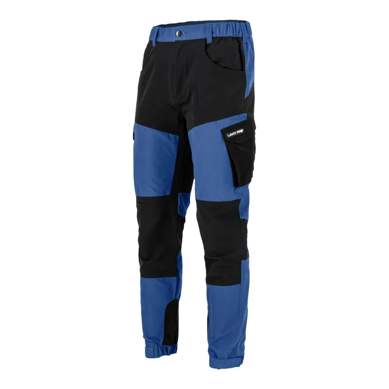Versand Am Gleichen Tag LAHTI PRO Arbeitshose mit Stretch-Elementen Größe XXL ( L4055605 ) blau schwarz