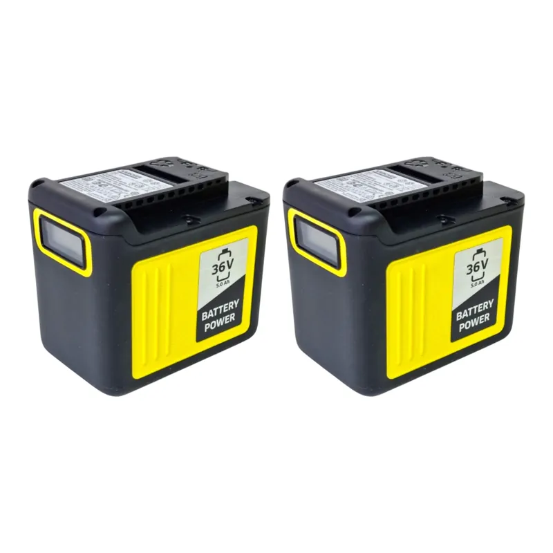 Preis Gesenkt Kärcher 2x Battery Power 36/50 Akku 36 V 5,0 Ah / 5000 mAh mit Ladestandsanzeige