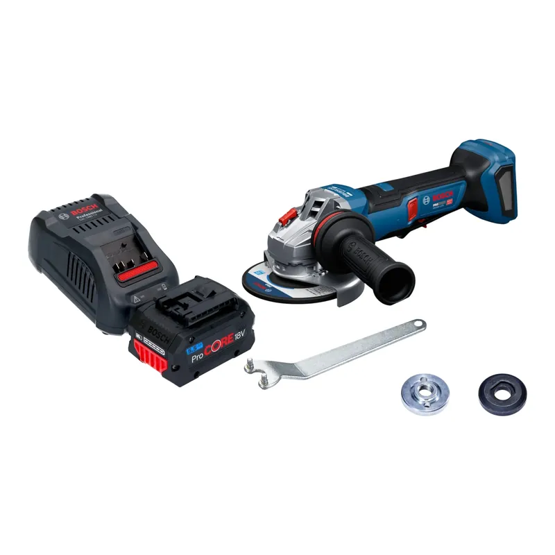 Bosch GWS 18V-11 PS Akku Winkelschleifer 18 V 125 mm Brushless + 1x ProCORE Akku 5,5 Ah + Ladegerät Neue Kollektion