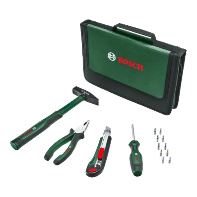 Direktkauf Bosch Easy Starter Handwerkzeug Set 14 teilig ( 1600A02BY3 ) Kombinationszange / Schraubendreher / Cuttermesser / Hammer