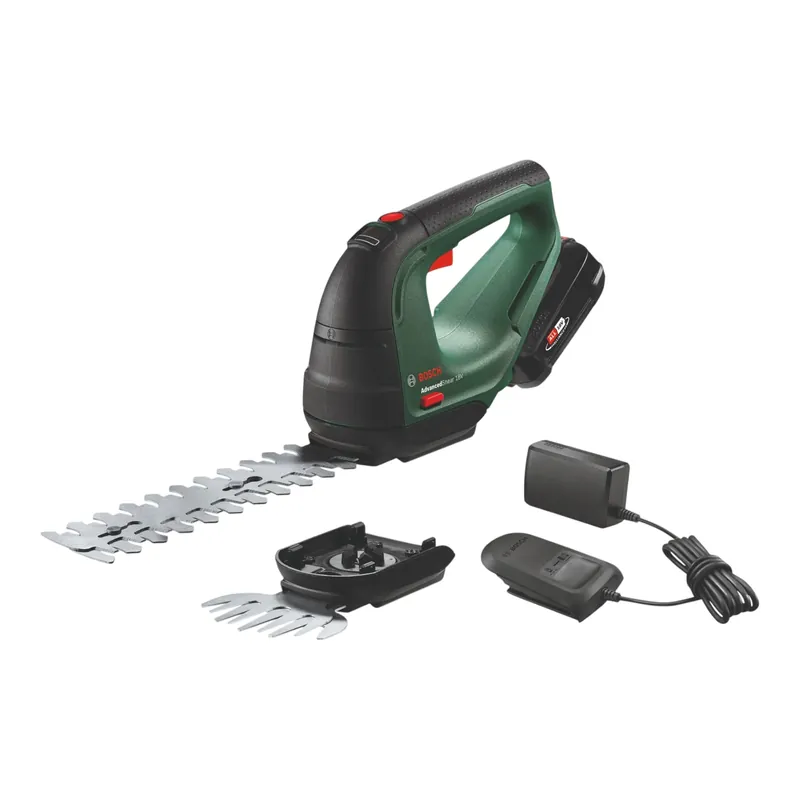 Bosch AdvancedShear 18V-10 Akku Gras- und Strauchschere 18 V ( 0600857000 ) + 1x Akku 2,0 Ah + Ladegerät Highlight