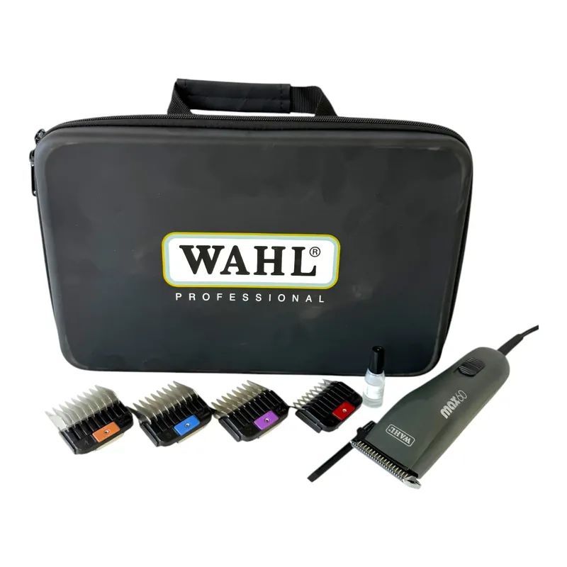 Abverkauf Wahl Max 60 Tierhaarschneidemaschine 1,5 mm ( 3028882 ) + 4x Aufsteckkamm + Tasche