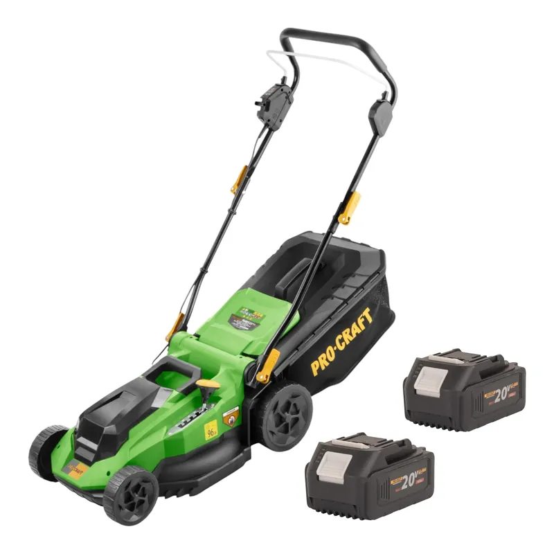 Abverkauf Procraft PLM21bb Akku Rasenmäher 40 V ( 2x 20 V ) 380 mm Brushless + 2x Akku 4,0 Ah - ohne Ladegerät