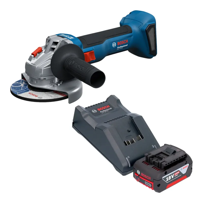 Must-Have Bosch GWS 18V-8 Professional Akku Winkelschleifer 18 V 125 mm Brushless + 1x Akku 4,0 Ah + Ladegerät