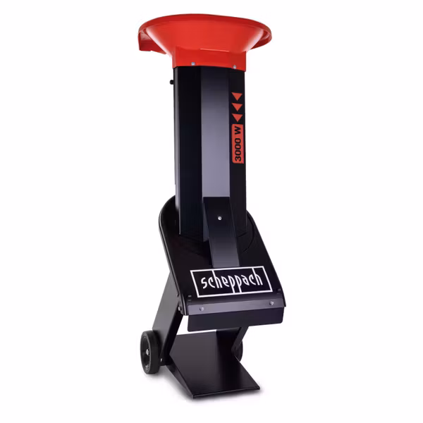 Häcksler BIOSTAR 3000 Scheppach - 3000W | 230V | 45mm max. Astdurchmesser | Metallgehäuse mit Fahrvorrichtung Preisreduziert