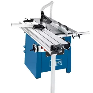 Formatkreissäge Forsa 4.0 Scheppach ohne Vorritzer - 400V 4800W | 107mm Schnitthöhe | 440mm Schnittbreite | 1600mm Tischlänge / Besäumlänge Schneller Versand