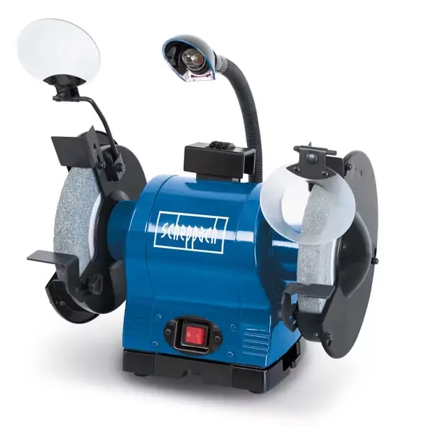 Doppelschleifer BG200 Scheppach - 550W | 200mm Schleifstein | Arbeitslampe Garantierte Lieferung