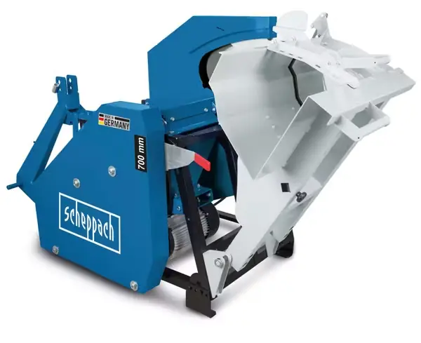 Abverkauf Wippsäge KW-ZE 7 Scheppach - 400V 5200W | 700mm HW-Sägeblatt | 250-1500mm Schnittlänge | Zapfwelle & Motor