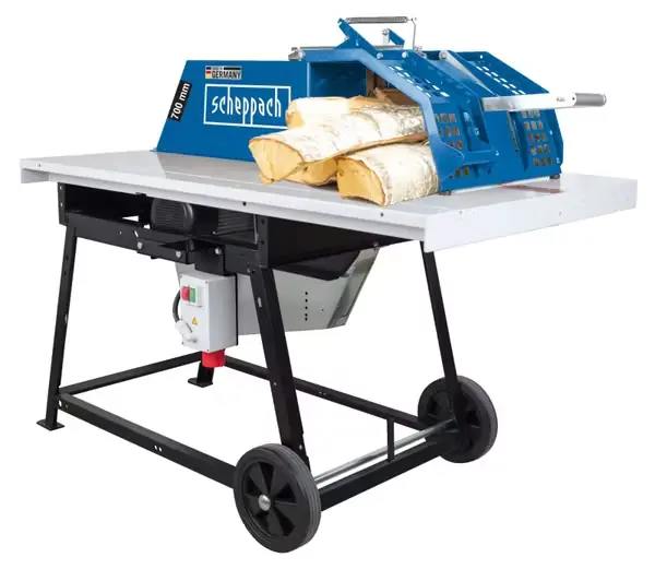 Markenware Rolltischkreissäge KE D700 Scheppach - 400V 5200W | 700mm HW Sägeblatt | 230mm Schnitthöhe | Tischgröße 1400 x 860 mm