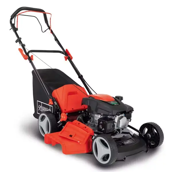 Benzinrasenmäher MS161-46 Scheppach - 46 cm Schnittbreite Radantrieb | Mulchfunktion | 55L Fangbox Expressversand