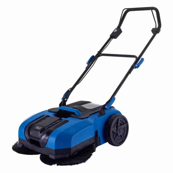 Direktkauf Akku-Kehrmaschine C-S610-X Scheppach - 610mm Arbeitsbreite | 2000m2 Flächenleistung | 3stufige Bürstengeschwindigkeit | 20L Schmutzbehälter