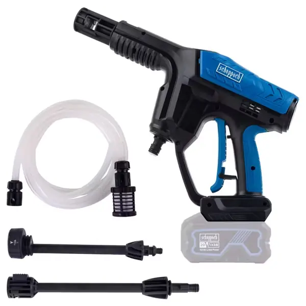 Akku Druckreiniger C-HPG35X Scheppach - 20V | 35bar | 180 L/h Durchflussmenge | 6m Schlauchlänge | verstellbare Düse | ohne Akku & Ladegerät Neue Ware