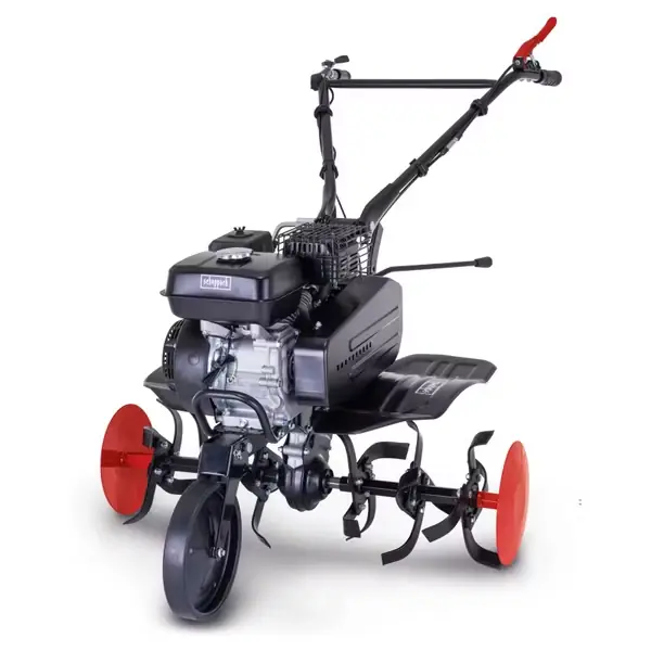 Benzin-Motorhacke MTP750 Scheppach - 5,7PS | 75cm Arbeitsbreite | 31cm Arbeitstiefe | 24 Messer ⌀315mm | 2 Vorwärtsgänge | Transportrad Garantierte Lieferung