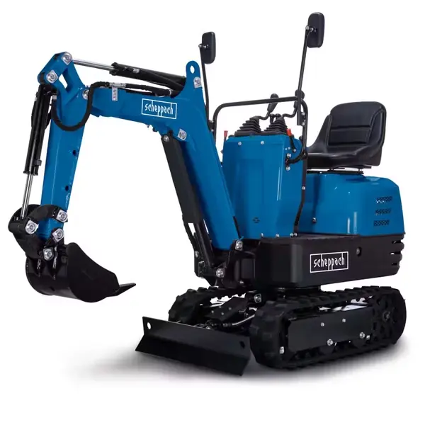Expressversand Benzin Mini Bagger EXC815 Scheppach - 8,5 PS | 2330mm Grabweite | 690mm Spurbreite | Kettenantrieb