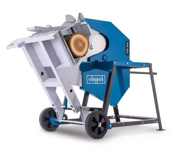 Versand Am Gleichen Tag Wippsäge KWD7 Scheppach - 400V 5200W | 700mm HW-Sägeblatt | 300-1000mm Schnittlänge | Schnitt-Ø 250mm | Direktantrieb